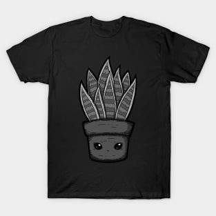 Cute Snake Plant Illustration T-Shirt